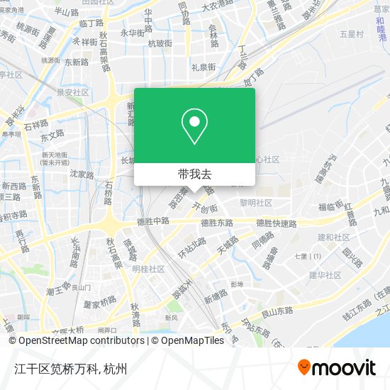 江干区笕桥万科地图