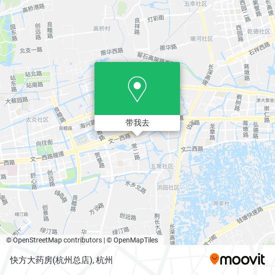 快方大药房(杭州总店)地图