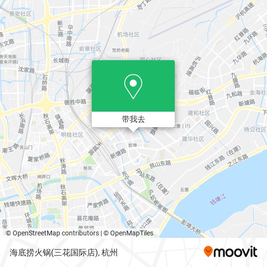 海底捞火锅(三花国际店)地图