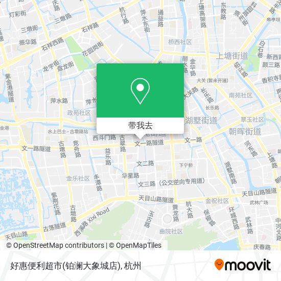 好惠便利超市(铂澜大象城店)地图