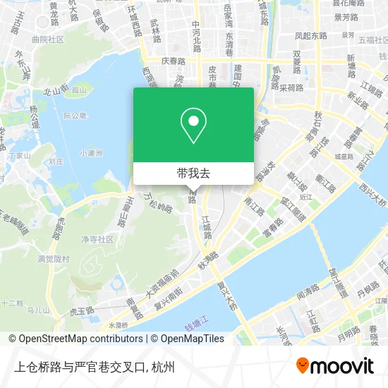 上仓桥路与严官巷交叉口地图