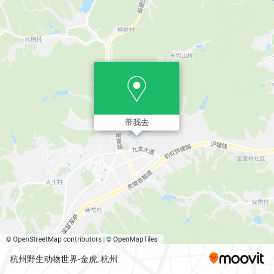 杭州野生动物世界-金虎地图