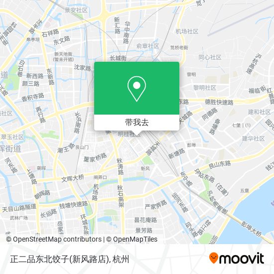 正二品东北饺子(新风路店)地图