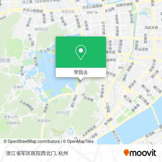 浙江省军区医院西北门地图