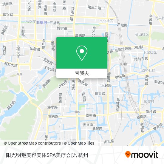 阳光明魅美容美体SPA美疗会所地图