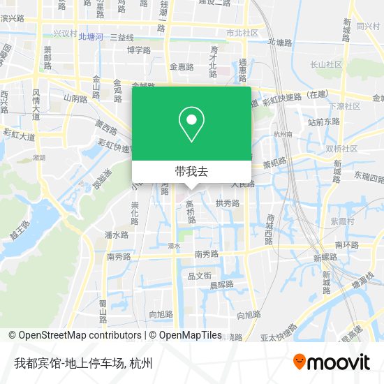 我都宾馆-地上停车场地图