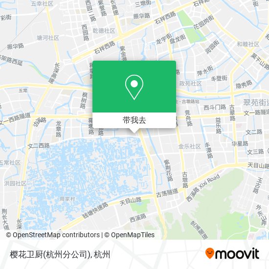 樱花卫厨(杭州分公司)地图