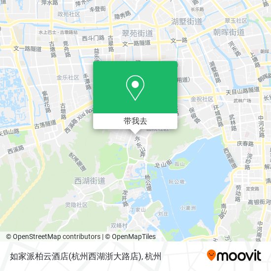 如家派柏云酒店(杭州西湖浙大路店)地图