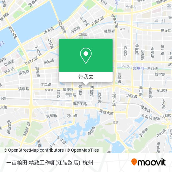 一亩粮田.精致工作餐(江陵路店)地图