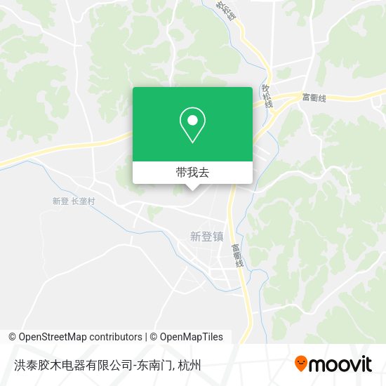 洪泰胶木电器有限公司-东南门地图