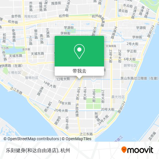 乐刻健身(和达自由港店)地图