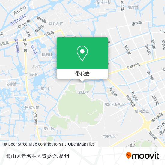 超山风景名胜区管委会地图