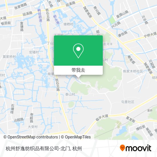 杭州舒逸纺织品有限公司-北门地图