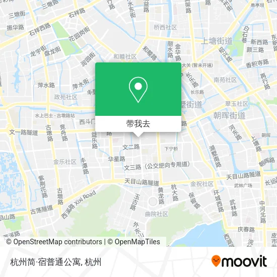 杭州简·宿普通公寓地图