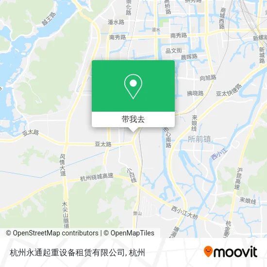杭州永通起重设备租赁有限公司地图