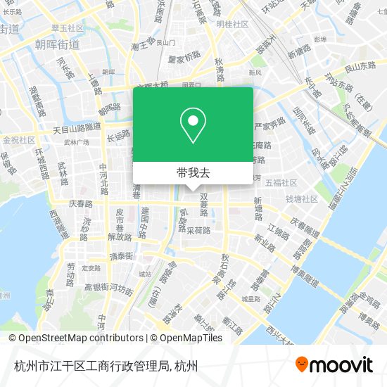 杭州市江干区工商行政管理局地图