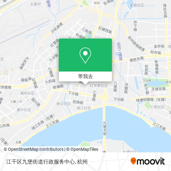 江干区九堡街道行政服务中心地图