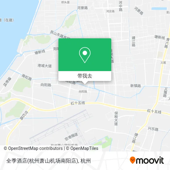 全季酒店(杭州萧山机场南阳店)地图