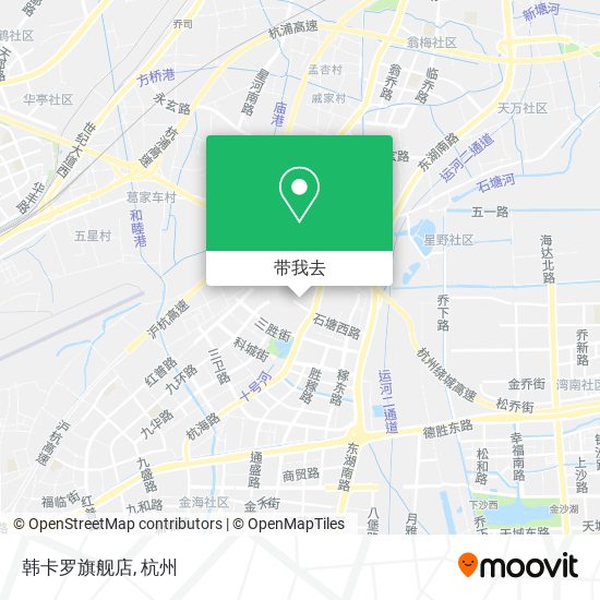 韩卡罗旗舰店地图