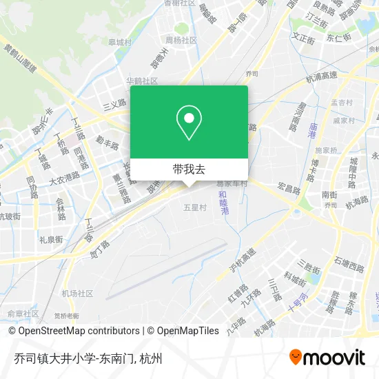 乔司镇大井小学-东南门地图