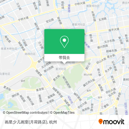 画星少儿画室(月荷路店)地图