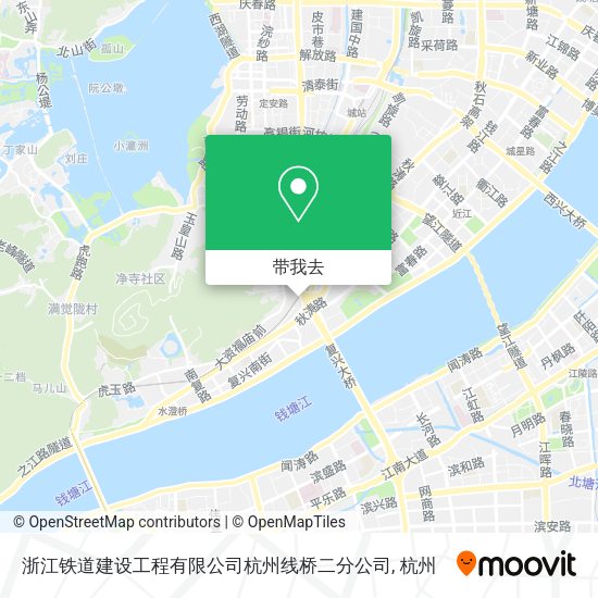 浙江铁道建设工程有限公司杭州线桥二分公司地图