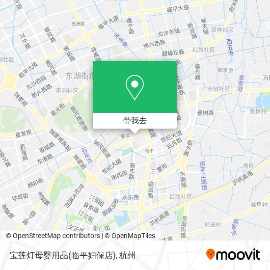 宝莲灯母婴用品(临平妇保店)地图