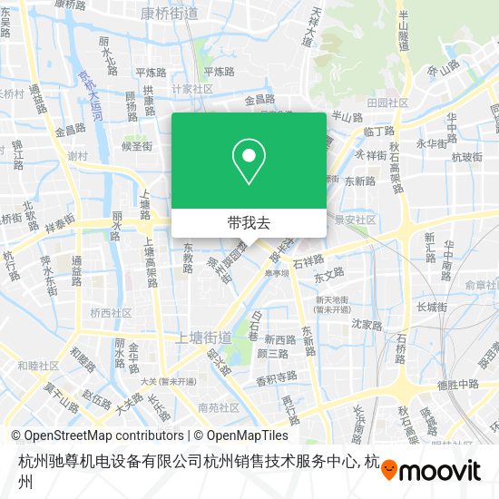 杭州驰尊机电设备有限公司杭州销售技术服务中心地图