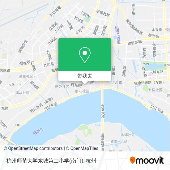 杭州师范大学东城第二小学(南门)地图