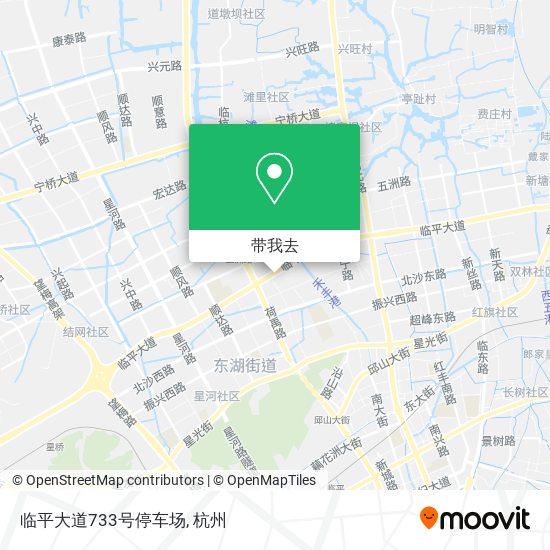 临平大道733号停车场地图