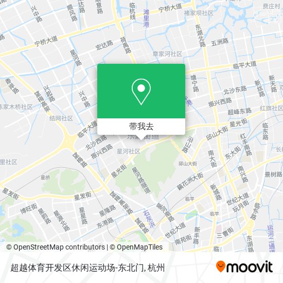 超越体育开发区休闲运动场-东北门地图