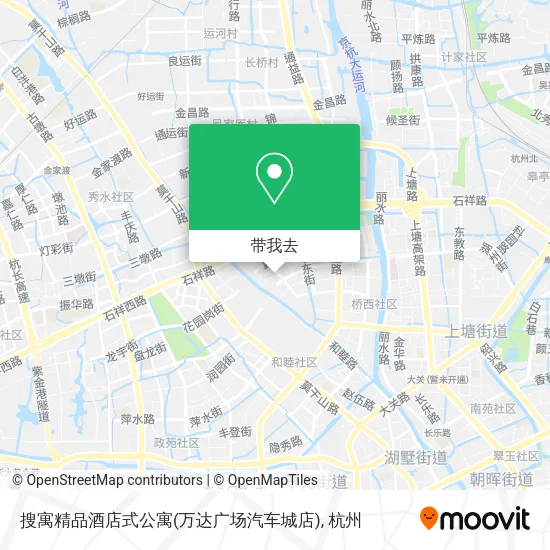 搜寓精品酒店式公寓(万达广场汽车城店)地图