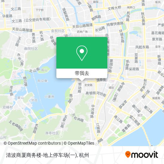 清波商厦商务楼-地上停车场(一)地图