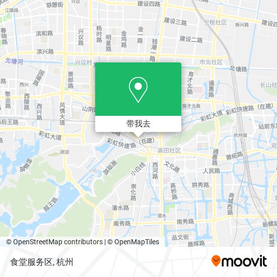 食堂服务区地图