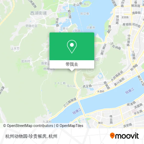 杭州动物园-珍贵猴房地图
