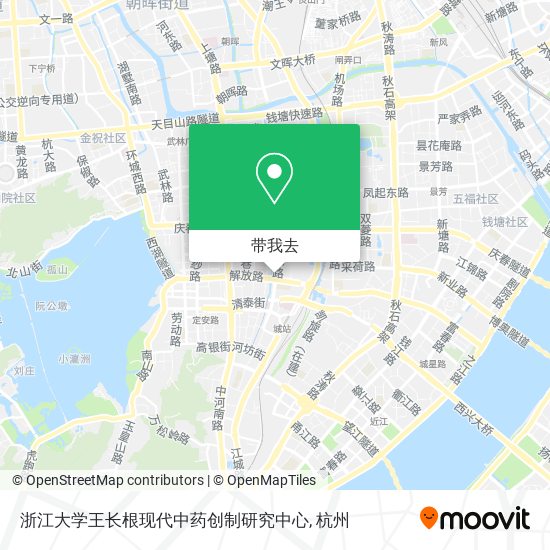 浙江大学王长根现代中药创制研究中心地图