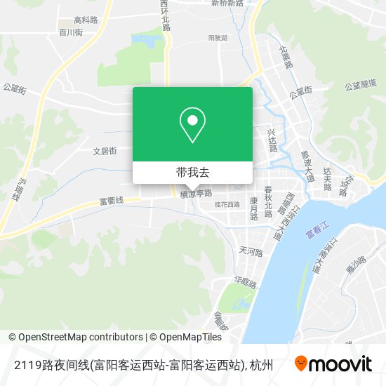 2119路夜间线(富阳客运西站-富阳客运西站)地图