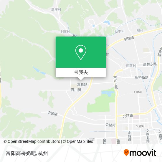 富阳高桥奶吧地图