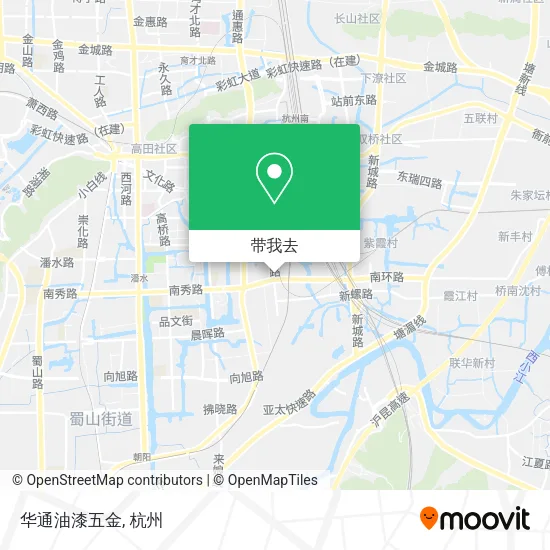 华通油漆五金地图