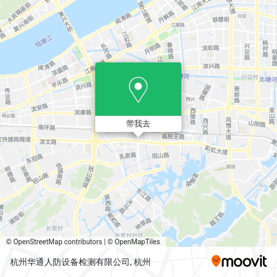杭州华通人防设备检测有限公司地图