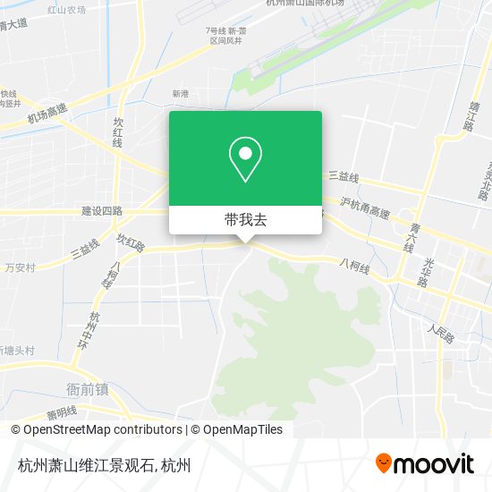 杭州萧山维江景观石地图