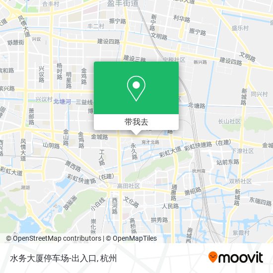 水务大厦停车场-出入口地图