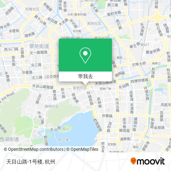 天目山路-1号楼地图