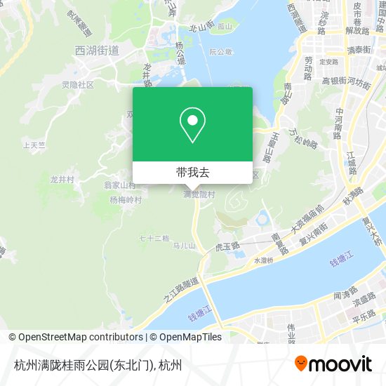 杭州满陇桂雨公园(东北门)地图