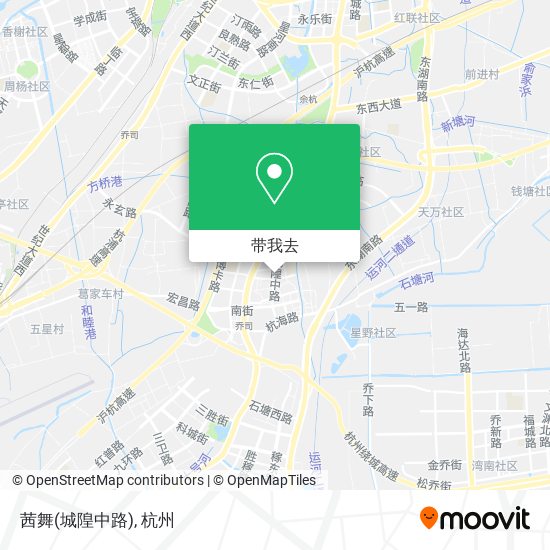 茜舞(城隍中路)地图