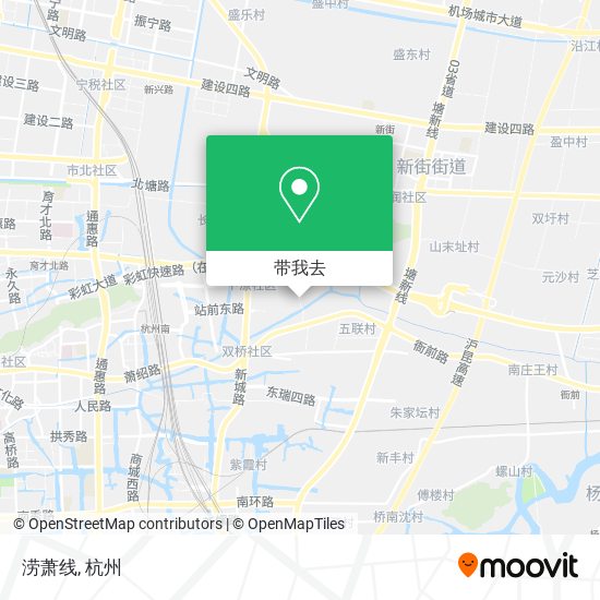 涝萧线地图