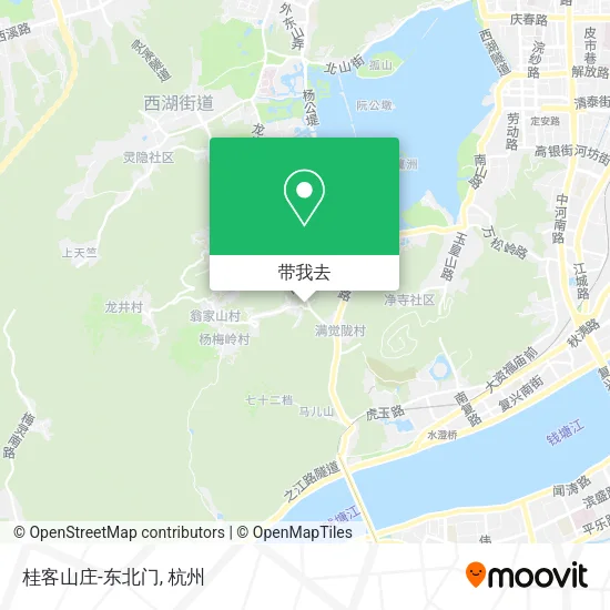 桂客山庄-东北门地图