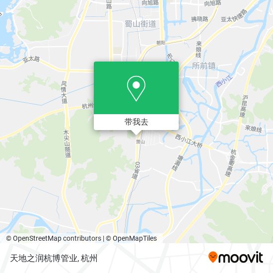 天地之润杭博管业地图