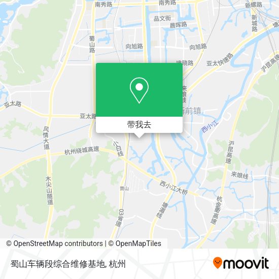 蜀山车辆段综合维修基地地图
