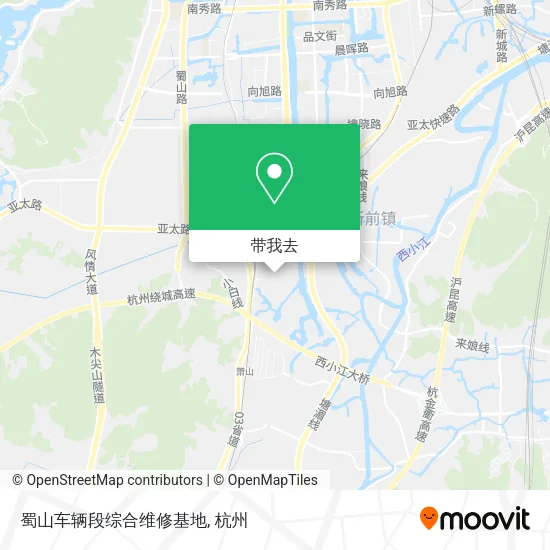 蜀山车辆段综合维修基地地图